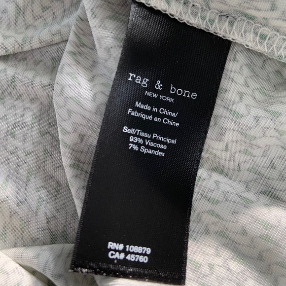 NWT Rag & Bone Sabeen Ribbon Print Jersey T-Shirt - Picture 8 of 16